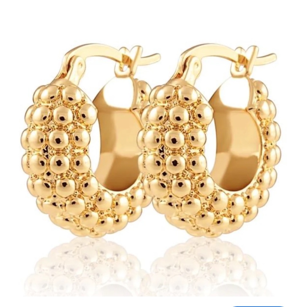 Anthropologie Small bubble ball Hoop bubble Earrings Ear Jewelry new